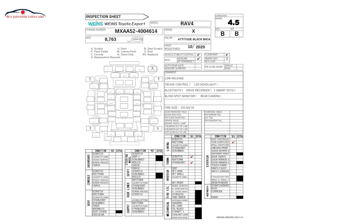 
								TOYOTA RAV4 6BA-MXAA52 2WD full									